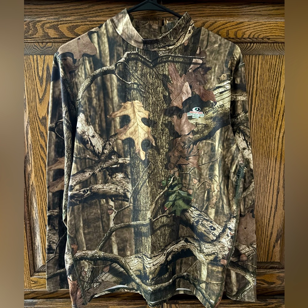 Mossy Oak Camouflage DriPower Men’s Long Sleeve Shirt Large